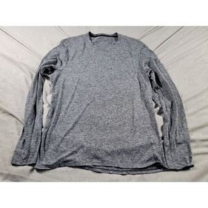 Lululemon Shirt sz Medium Charcoal Gray Long Sleeve‎ Casual Athletic Mens